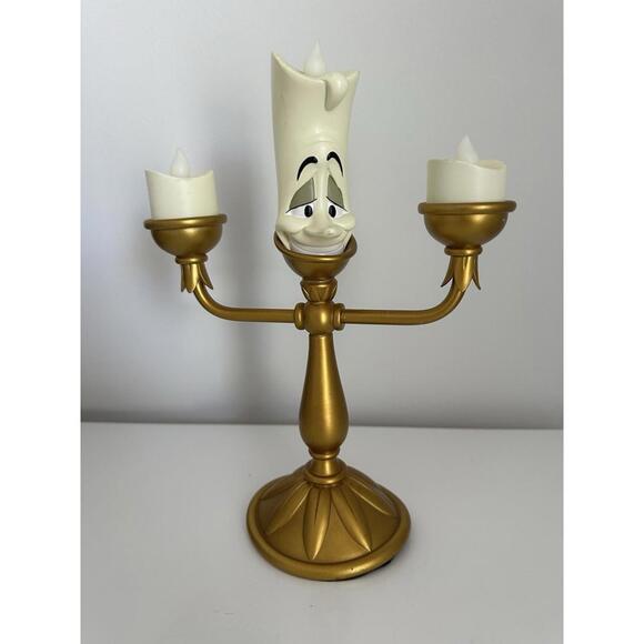 Disney Collectors Lumiere Candlestick Light-up Figurine - Beauty and the Beast